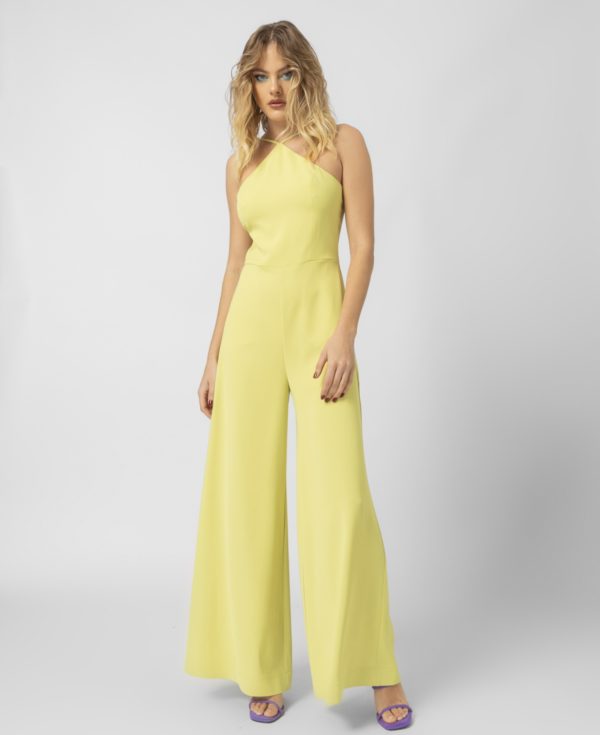 crep jumpsuit sourloulou-lime
