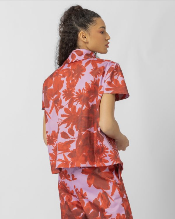 floral satin jacket