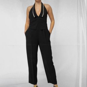 jumpsuit with open back