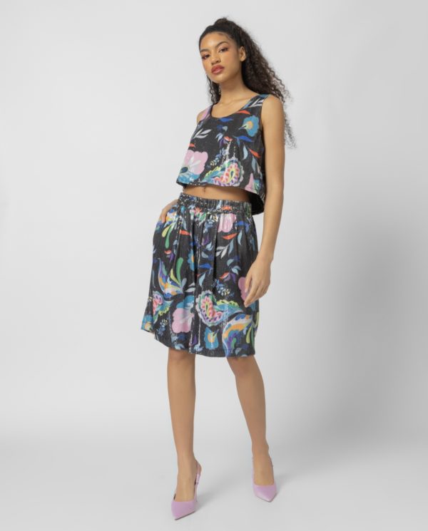sequined crop top sourloulou