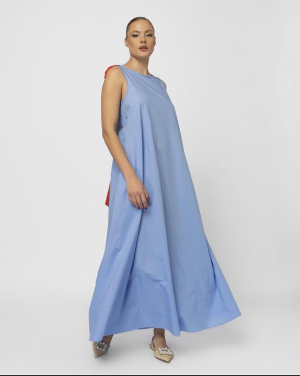 long dress with bow sourloulou
