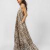 leopard long dress