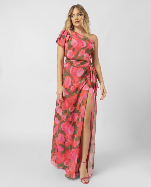 floral long occasion dress