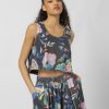 sequined crop top & sequined  shorts  sourloulou