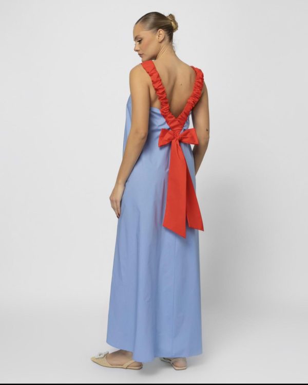 long dress with bow sourloulou