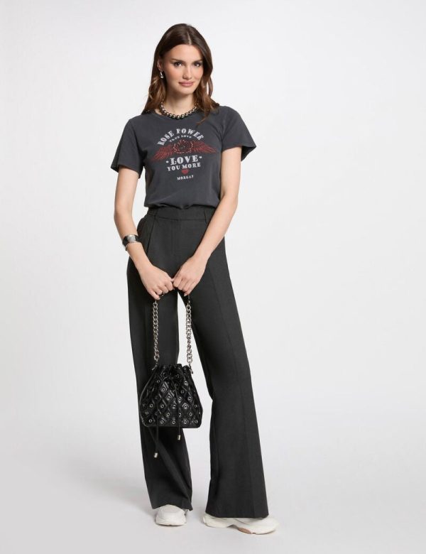 t-shirt-a-inscription-gris-fonce-femme